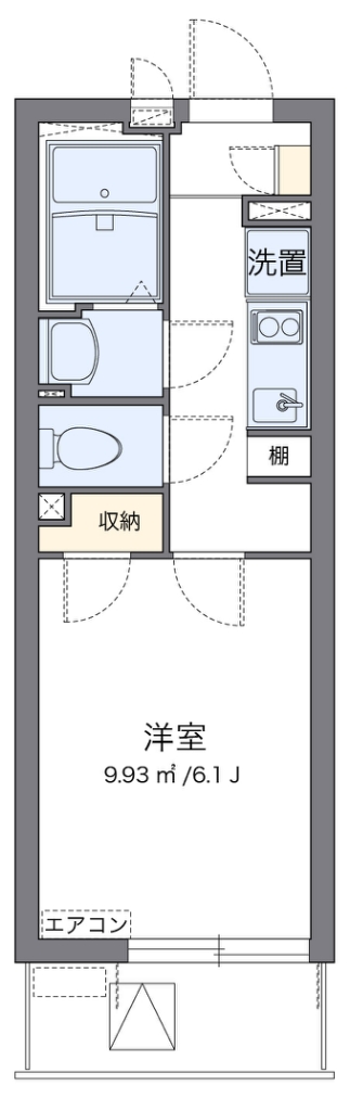 クレイノリバティ　レジデンス 代表的な間取のため実際の間取とは異なる場合があります