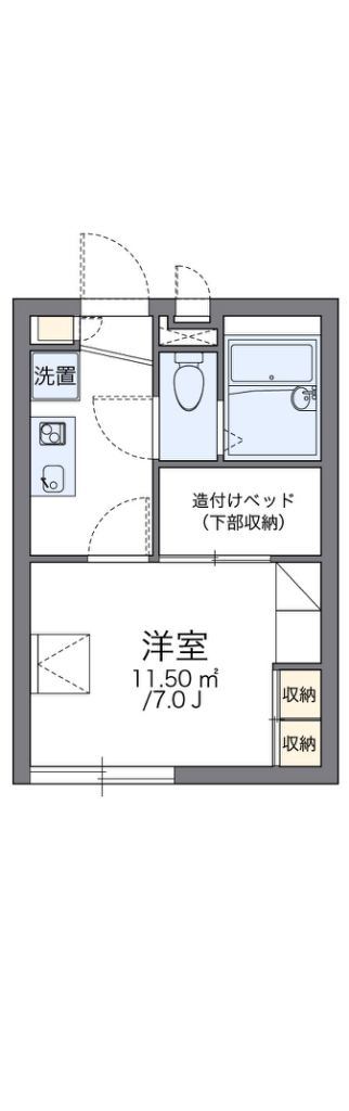 レオパレスレーブメルベーユ 間取り