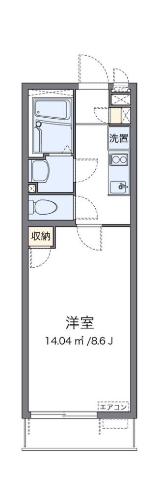 クレイノエスペランサ中原 代表的な間取のため実際の間取とは異なる場合があります