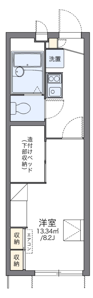 レオパレス武蔵野第３ 間取り