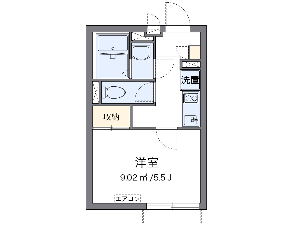 クレイノＴＡＫＥＤＡⅡ 代表的な間取のため実際の間取とは異なる場合があります