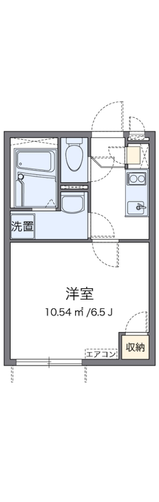 クレイノ和 代表的な間取のため実際の間取とは異なる場合があります