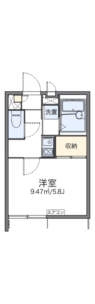 レオパレスメゾン田中Ⅱ 間取り