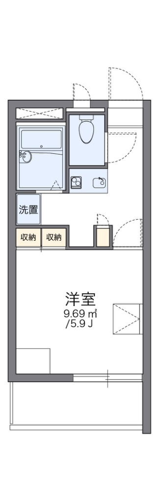 レオパレスＮＩＳＨＩＧＡＩⅡ 間取り
