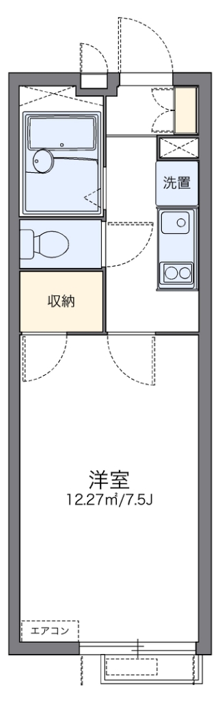 レオパレスフォーティーン扇 間取り