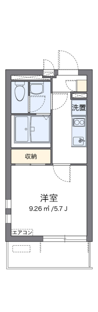 クレイノ森野第一 代表的な間取のため実際の間取とは異なる場合があります