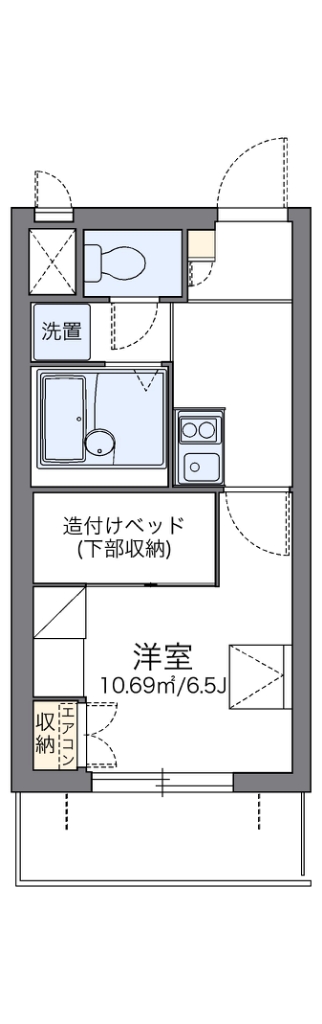 レオパレスシェル都Ⅲ 間取り