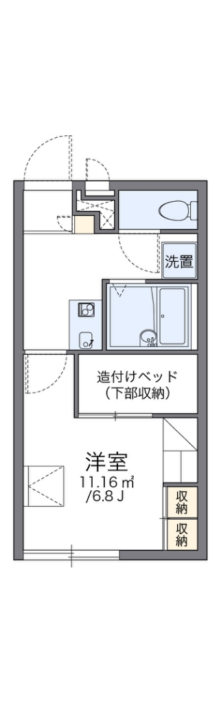 レオパレスホンゴーパレス 間取り