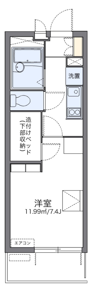 レオパレスアスリートⅡ 間取り