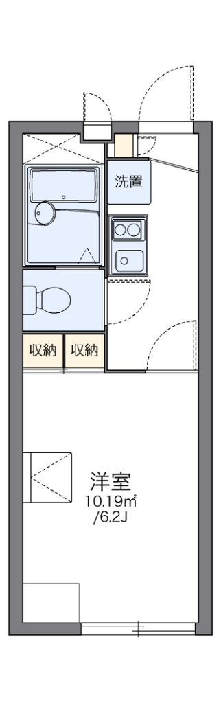 レオパレスウエスト本郷Ⅱ 間取り