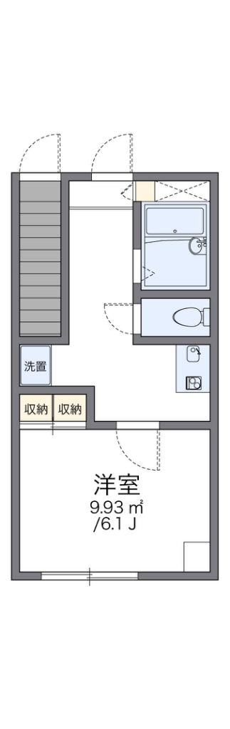 レオパレスルミエール 代表的な間取のため実際の間取とは異なる場合があります