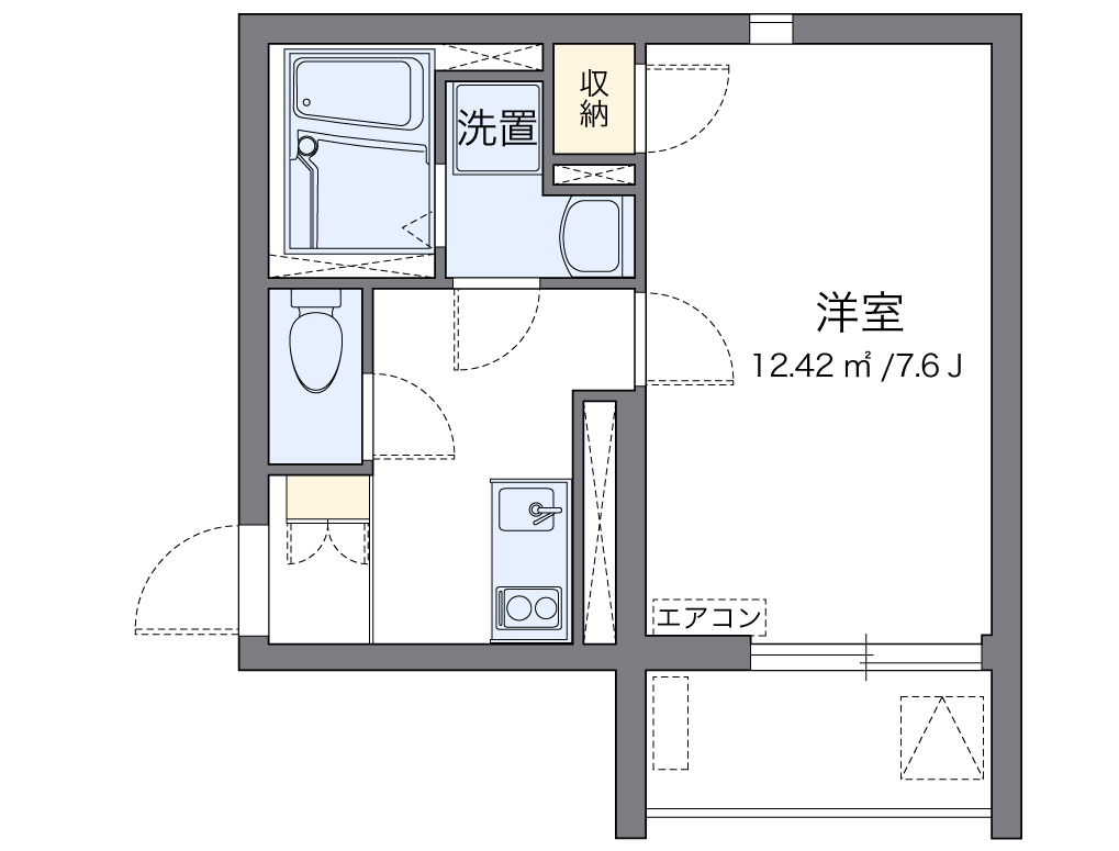 クレイノリヒト 代表的な間取のため実際の間取とは異なる場合があります