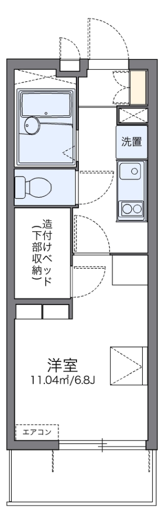 レオパレスＭＥＧＵ２０１０ 間取り