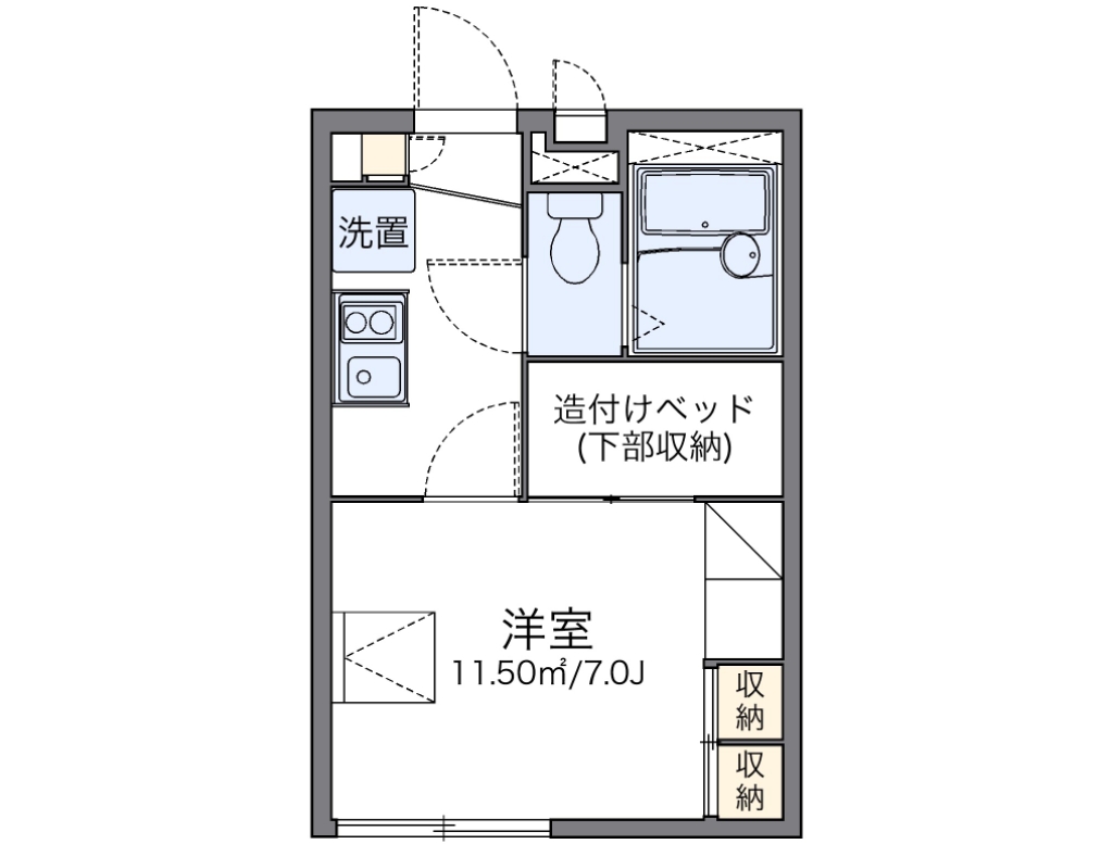 レオパレスワカホ 間取り