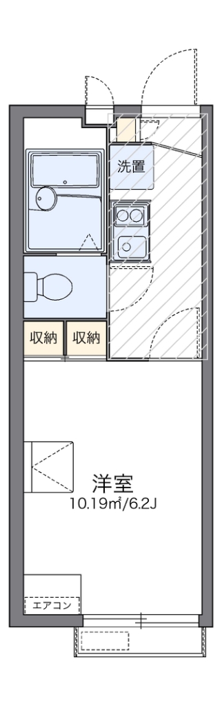 レオパレスフラワーⅢ 間取り