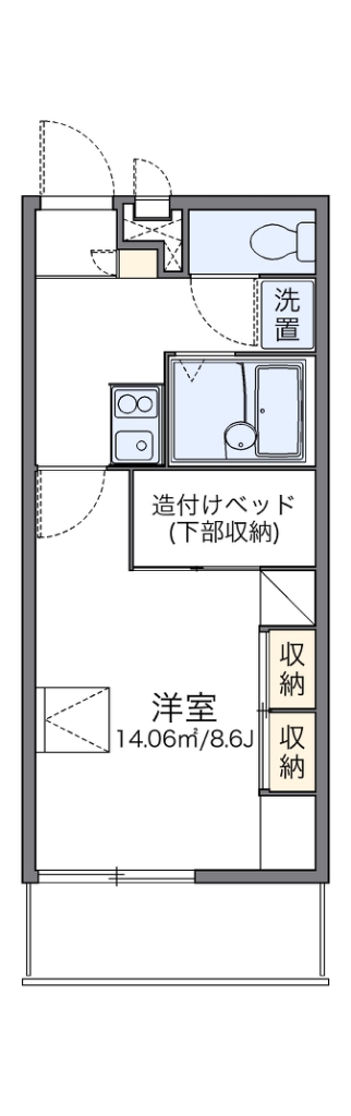 レオパレスサシェ 間取り
