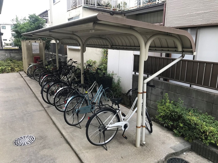 レオパレスグリーンフォレスト 駐輪場