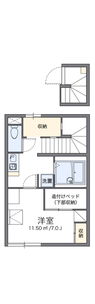 レオパレスエクレール 間取り