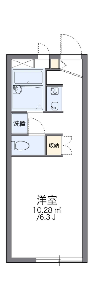 レオパレス６１１ 間取り