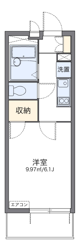 レオパレスタウンコート 間取り