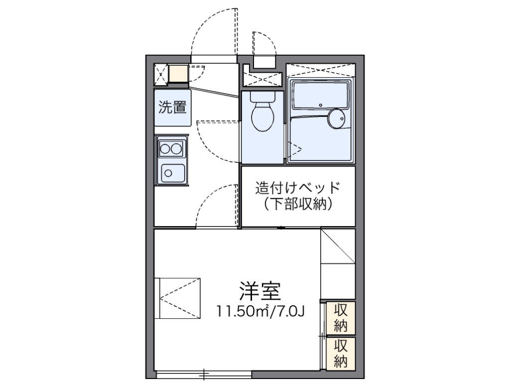 レオパレスサザンフォレスト 間取り