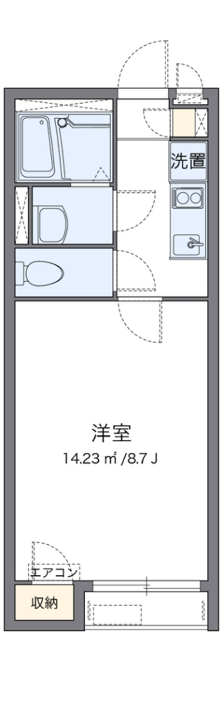 クレイノ櫻 代表的な間取のため実際の間取とは異なる場合があります