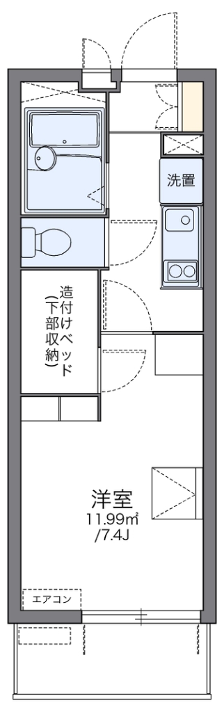 レオパレスエスタⅣ 間取り